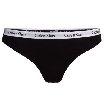 Calvin Klein Trusser Carousel Thong Sort bomuld Small Dame