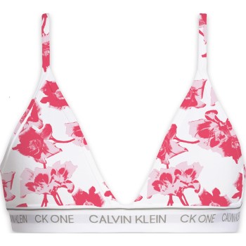Calvin Klein BH 2P CK One Cotton Triangle Bra Rosa blomstret Medium Dame