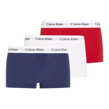 Calvin Klein 3P Cotton Stretch Low Rise Trunks Flerfarvet bomuld Large Herre