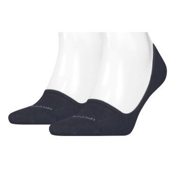Calvin Klein Legwear Calvin Klein Strømper 2P Lucca No Show Sock Marineblå Str 43/46 Herre