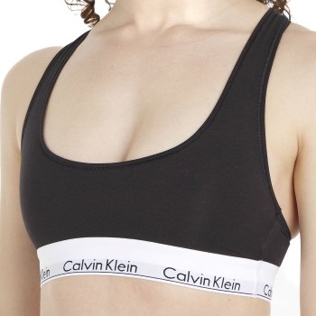Calvin Klein BH 2P Modern Cotton Bralette D1 Sort Large Dame