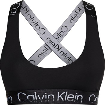 Calvin Klein BH Sport Active Icon Medium Support Bra Sort X-Large Dame