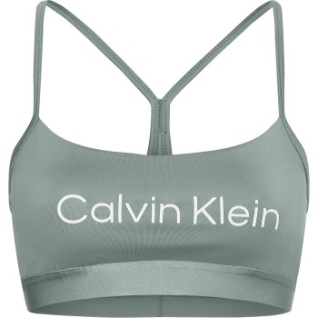 Calvin Klein BH Sport Essentials Low Support Bra Blå polyester Small Dame