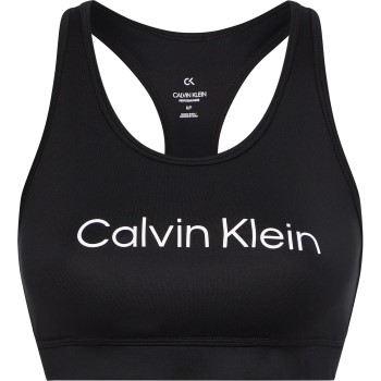 Calvin Klein BH Sport Essentials Medium Support Bra Sort polyester Large Dame