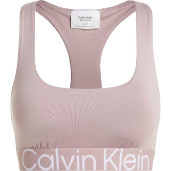 Calvin Klein Bh Sport Medium Impact Sports Bra Rosa Medium Dame
