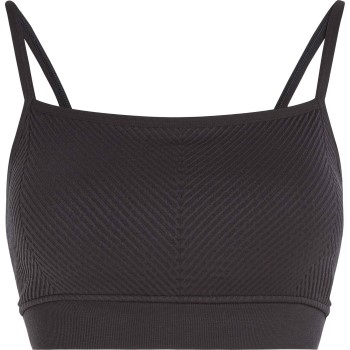 Calvin Klein BH Sport Seamless Medium Impact Bra Sort polyester Medium Dame