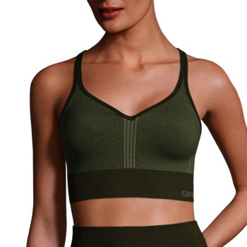 Casall BH Seamless Sports Top Mørkgrøn  Small Dame