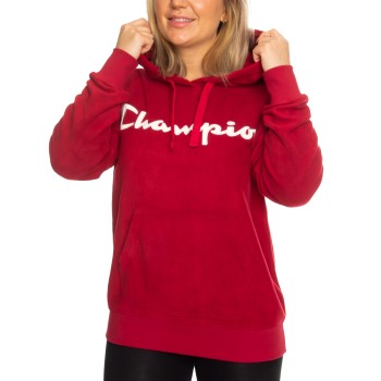 Champion American Classics Fleece Hooded Sweat Rød polyester Small Dame