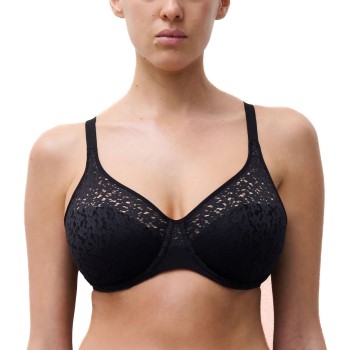 Chantelle BH EasyFeel Norah Underwired Bra Sort nylon G 75 Dame