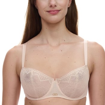 Chantelle BH Origins Lace Unlined Demi Bra Beige nylon E 85 Dame
