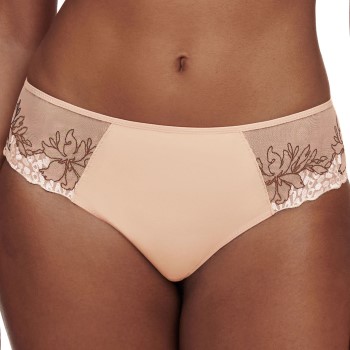 Chantelle Trusser Pulp Revealing Standard Waist Shorty Sort m Beige polyester 40 Dame