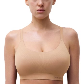 Chantelle Bh Smooth Comfort Wirefree Support Bralette Lysbrun  Small Dame