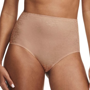Chantelle Trusser Soft Stretch High Waist Brief Beige One Size Dame