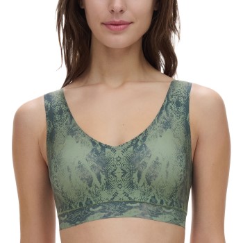 Chantelle BH Soft Stretch Padded Top Grøn Mønster polyester XL/XXL Dame