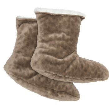 Damella Strømper Jaquard Fleece Slippers Hvid polyester Str 35/37 Dame