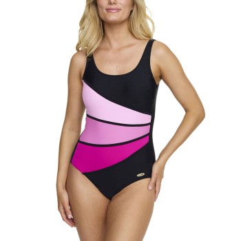 Damella Laura Chlorine Resistant Swimsuit Sort/Rosa 40 Dame