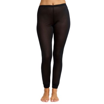 Damella Silk Leggings Sort silke X-Small Dame