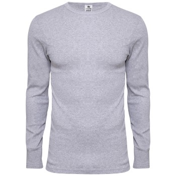 Dovre Long Sleeve Crew Neck Grå bomuld XX-Large Herre