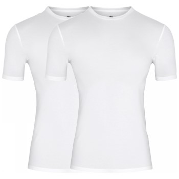 Dovre 2P Organic Cotton T-shirt Hvid økologisk bomuld Small Herre