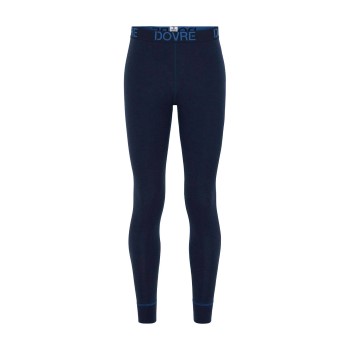 Dovre Organic Wool Long Johns Marineblå merinould Large Herre