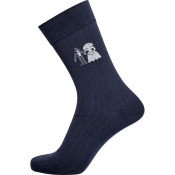 Egtved Strømper Cotton Wedding Sock Marineblå Str 40/45 Herre