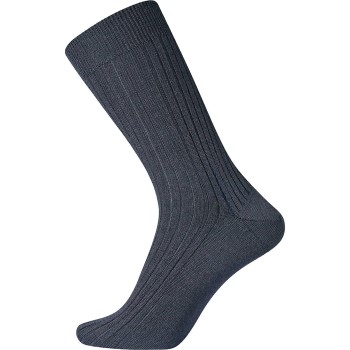 Egtved Strømper Wool Broadrib Sock Marineblå uld Str 40/43