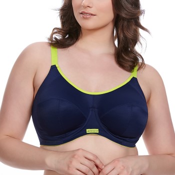 Elomi BH Energise Sports Bra Marineblå nylon G 100 Dame