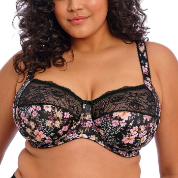 Elomi BH Morgan Banded Bra Sort blomstret H 90 Dame
