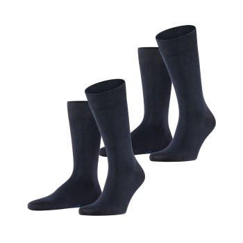 Falke Strømper 2P Happy Socks Marineblå Str 43/46 Herre
