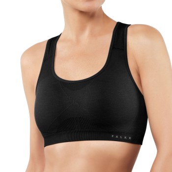 Falke BH Women Madison Low Support Sports Bra Sort polyamid Small Dame