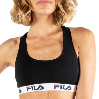 FILA BH Urban Women Sports Bra Sort bomuld Large Dame