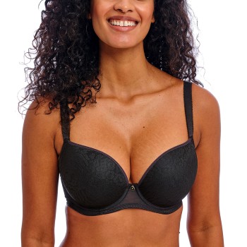 Freya BH Love-Haze Moulded Plunge Bra Sort F 75 Dame