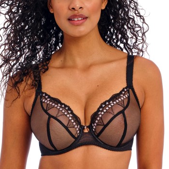 Freya BH Loveland UW Plunge Bra Sort F 70 Dame