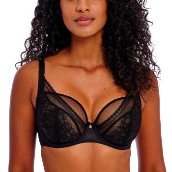 Freya BH Sydnie Underwired High Apex Plunge Bra Sort F 65 Dame