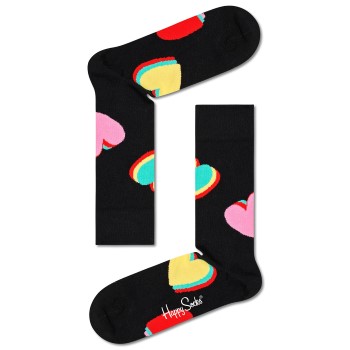 Se Happy socks Strømper My Valentine Sock Sort bomuld Str 41/46 ved Timarco