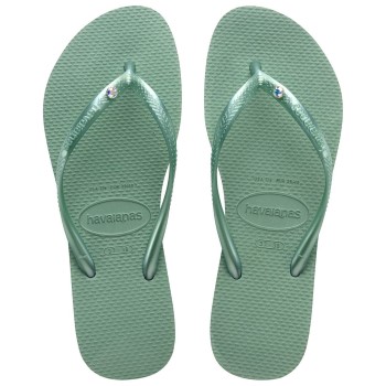 Havaianas Slim Crystal SW II Sort Str 39/40 Dame