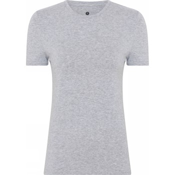 JBS of Denmark Bamboo Blend Slim Tee Lysegrå Large Dame