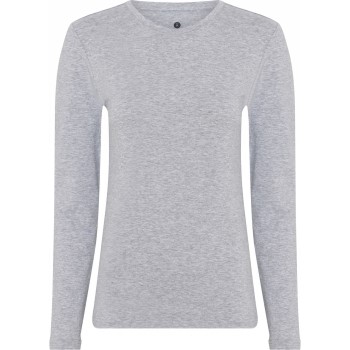 JBS of Denmark Bamboo Long Sleeve Slim Tee Grå Medium Dame