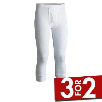 JBS Lange Underbukser Original 30011 Knee Longjohns Hvid bomuld XX-Large Herre