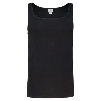Jockey Cotton A-Shirt Sort bomuld Large Herre