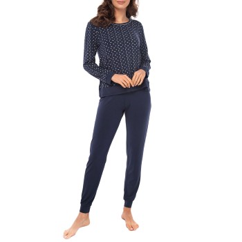 Lady Avenue Bamboo Long Sleeve Pyjamas Marine mønster Bambus XX-Large Dame