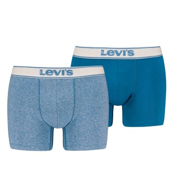 Levis 2P Base Vintage Boxer Blå/Lyseblå bomuld Small Herre