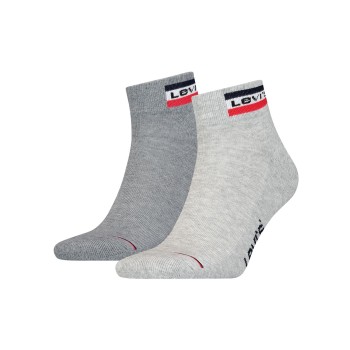 Levis Strømper 2P Sport Mid Cut Sock Grå Str 39/42