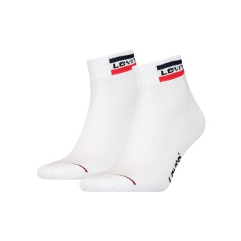 Levis Strømper 2P Sport Mid Cut Sock Hvid Str 39/42