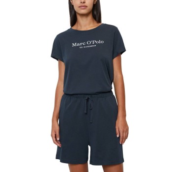 Marc O'Polo Marc O Polo Lounge Short Pyjama Set Marineblå bomuld Small Dame