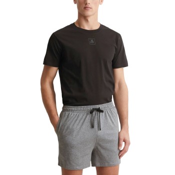 Marc O'Polo Marc O Polo Men Short Pyjama Set Grå/Sort bomuld Large Herre