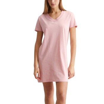 Marc O'Polo Marc O Polo V-Neck Dress Lyserosa bomuld Large Dame