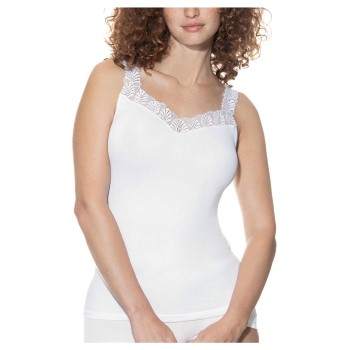 Mey Emotion Elegance Top With Lace Hvid 40 Dame