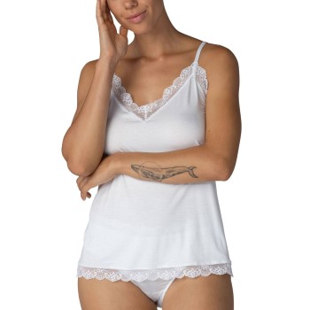 Mey Luise Spaghetti Top Hvid modal 42 Dame