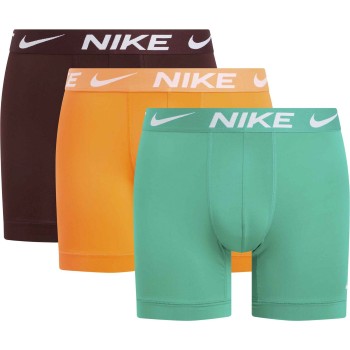 Nike 6P Everyday Essentials Micro Boxer Brief Grøn/orange polyester Large Herre